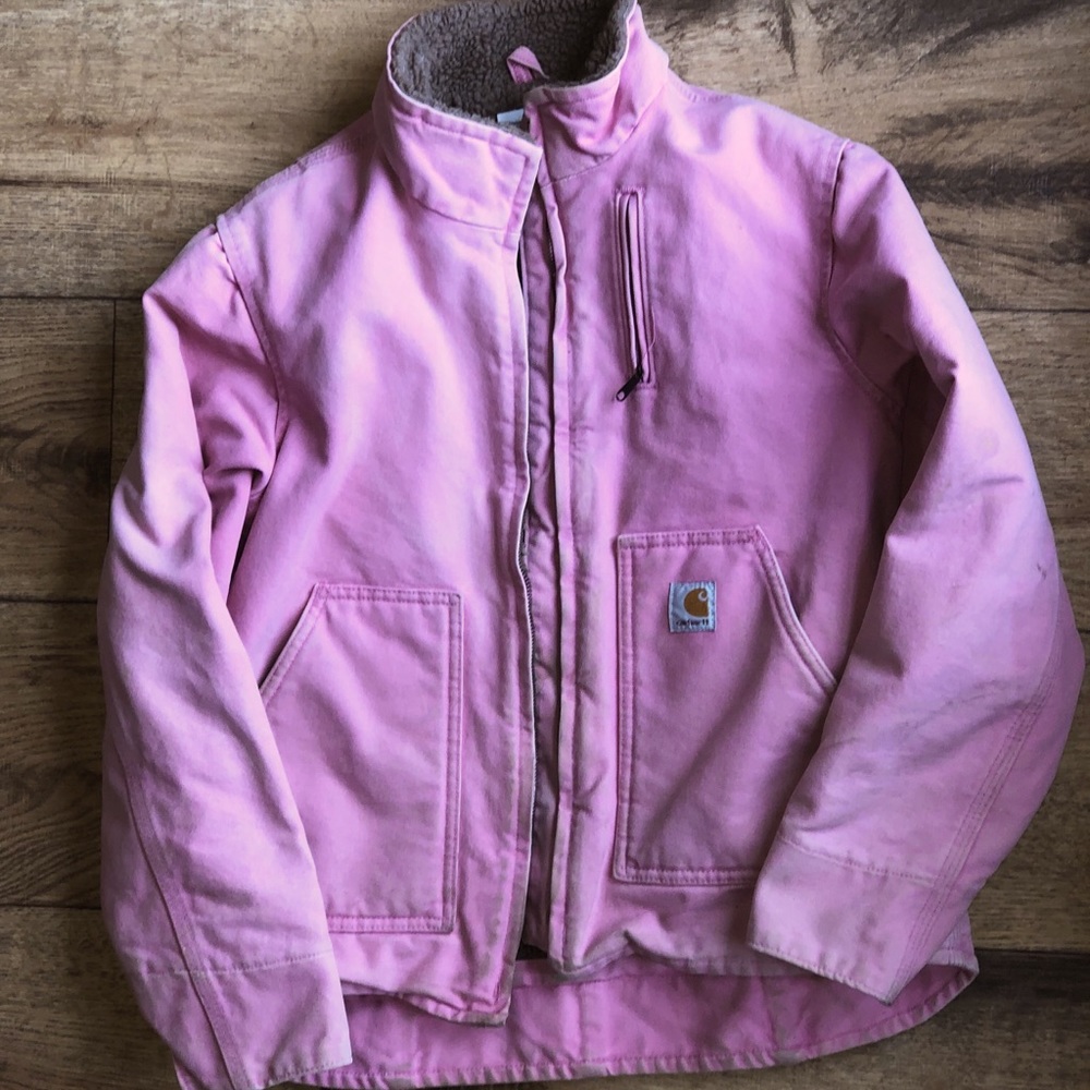 Limited Ed. Pink Women Sherpa Carhartt Jacket